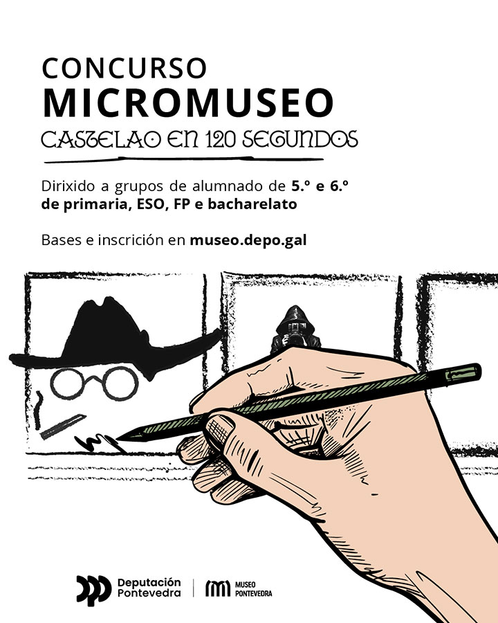  A Deputación convida o alumnado da provincia a indagar sobre a obra de Castelao na segunda edición do concurso Micromuseo